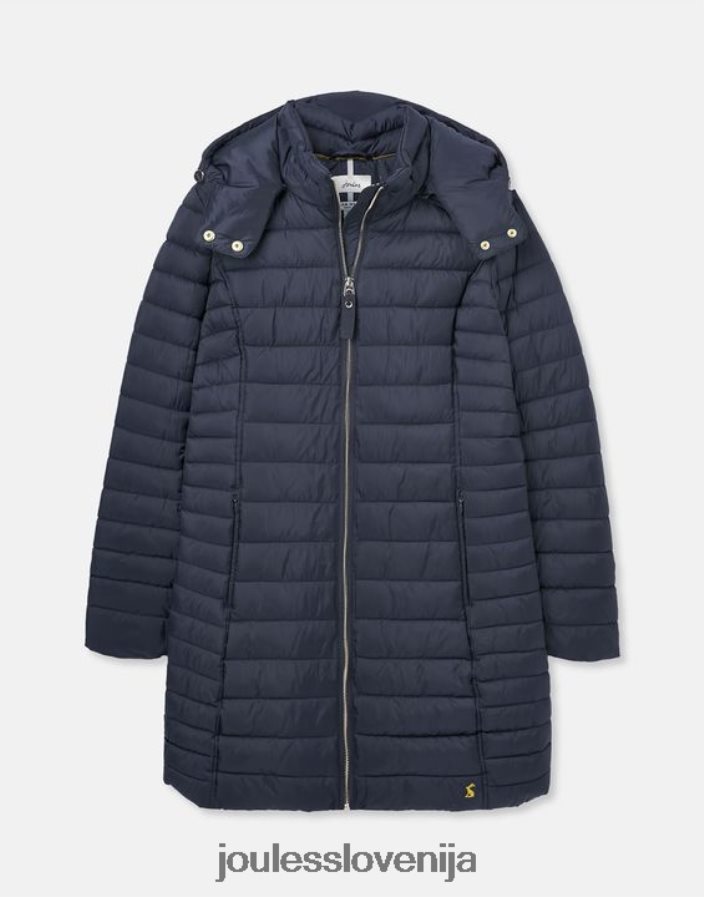 Joules oblačila ženske Canterbury dolg plašč NFBJ4H95 mornarica