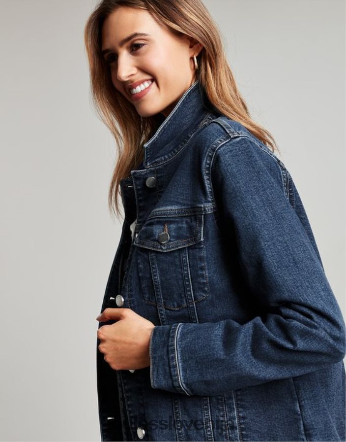 Joules oblačila ženske arkley sproščena denim jakna NFBJ4H57 indigo