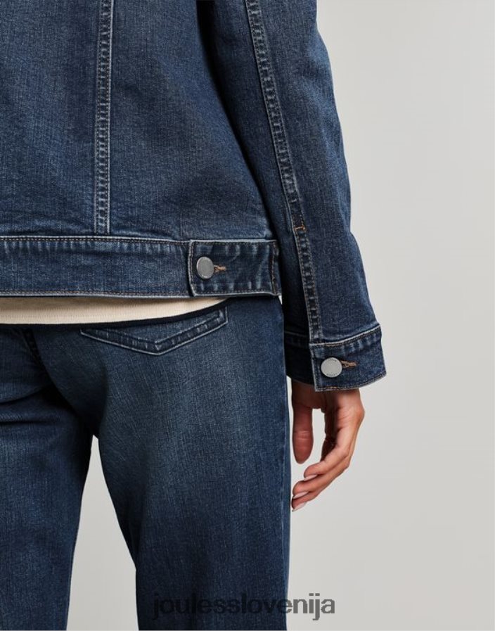 Joules oblačila ženske arkley sproščena denim jakna NFBJ4H57 indigo