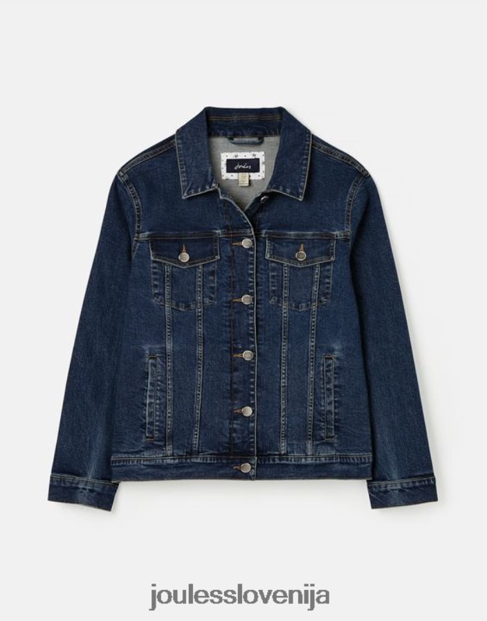 Joules oblačila ženske arkley sproščena denim jakna NFBJ4H57 indigo